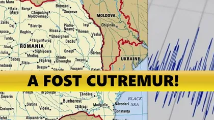 Trei cutremure în România în interval de câteva ore