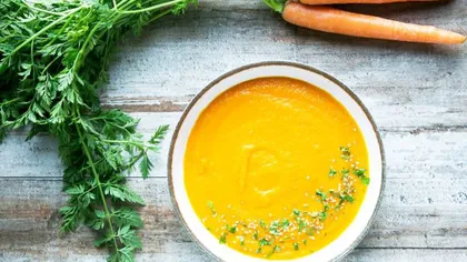 REŢETA ZILEI: Supă cremă de morcovi şi ghimbir