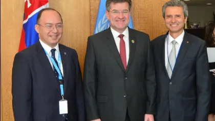 Consilierul prezidenţial Bogdan Aurescu a avut o întrevedere cu Miroslav Lajcak, preşedintele Adunării Generale ONU