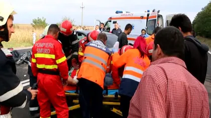 Accident grav în Gorj. O femeie a murit, trei persoane sunt rănite