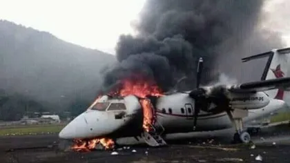 STARE de URGENŢĂ: Un grup de persoane a incendiat un avion