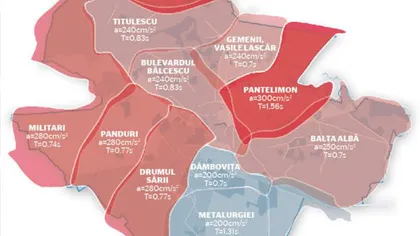 Harta seismică în Bucureşti. În ce cartier ar fi bine să te găsească MARELE CUTREMUR FOTO