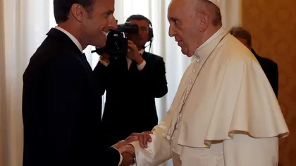 Emmanuel Macron, în premieră la Papa Francisc