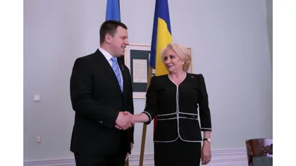 Prim-ministrul Viorica Dăncilă a avut o întrevedere cu preşedintele Estoniei, Kersti Kaljulaid