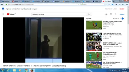 CM 2018. Iranienii i-au stricat somnul lui Ronaldo. Scene epice cu portughezul la fereastră, trimiţându-i la culcare VIDEO