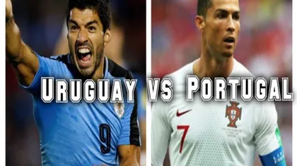 URUGUAY - PORTUGALIA LIVE VIDEO ONLINE STREAMING TVR: 2-1: După Messi, şi Ronaldo pleacă de la CM 2018
