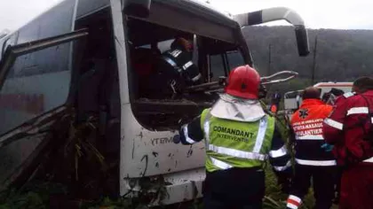 Accident grav în Bistriţa. Un autobuz a fost implicat