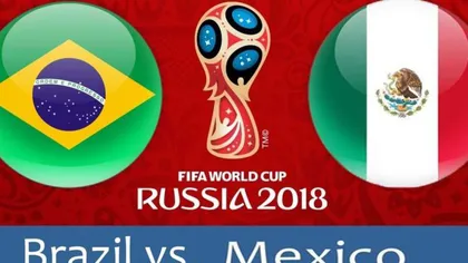 CM 2018. Samba continuă la Mondiale, Brazilia a eliminat Mexicul