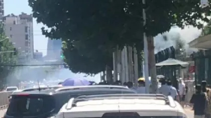 EXPLOZIE puternică lângă Ambasada SUA din Beijing GALERIE FOTO şi VIDEO