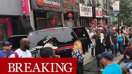 Un SUV a intrat în mulţime, în New York GALERIE FOTO şi VIDEO