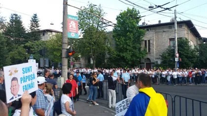 Protest la Palatul Cotroceni: 