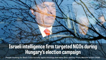 Firma de spionaj israeliană Black Cube, implicată într-o campanie de discreditare a ONG-urilor din Ungaria înainte de alegeri