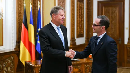 Preşedintele Klaus Iohannis l-a primit la Cotroceni pe ministrul german de Externe, Heiko Maas