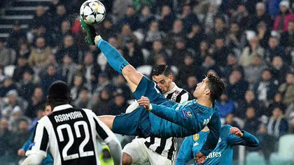 Cristiano Ronaldo, nominalizat de UEFA la titlul de cel mai frumos gol al anului. Foarfeca a reuşit-o chiar contra lui Juve VIDEO