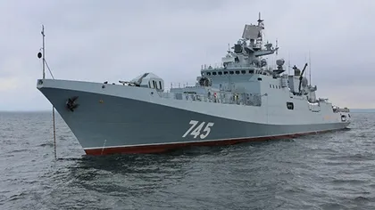 Manevre cu muniţie de război. O navă rusească, a tras, pentru prima oară pe Marea Neagră, cu rachete de croazieră Kalibr