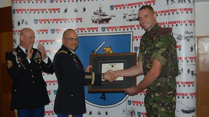 Militar român, medaliat de armata americană, în urma participării la exerciţiul Saber Guardian