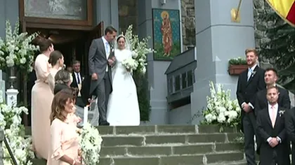 Nunta regală de la Sinaia. Cum arată a doua rochie a miresei Principelui Nicolae. O va îmbrăca la recepţia de la Cazinoul din Sinaia