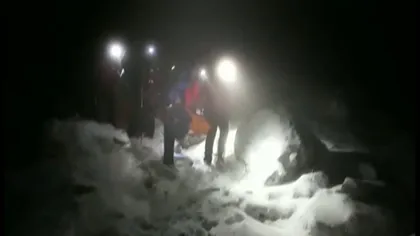 Turişti blocaţi pe gheaţă, în zona stâncilor Pasajul Târle-Carp. Salvamontiştii din Sinaia intervin