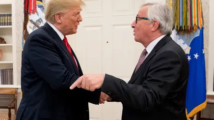 Trump îl admiră pe Juncker: Este un negociator dur