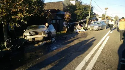 Accident GRAV în Suceava: o persoană a murit şi alte trei au fost rănite