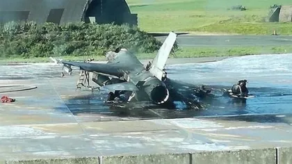 Un avion F-16, distrus la sol de un armurier care făcea lucrări de mentenanţă
