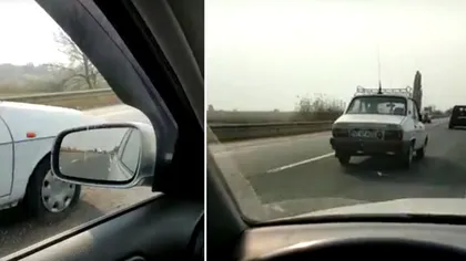 Un şofer de VW a rămas MUT! L-a depăşit o Dacie 1310 care merega cu 160 km la oră! A filmat kilometrajul: 