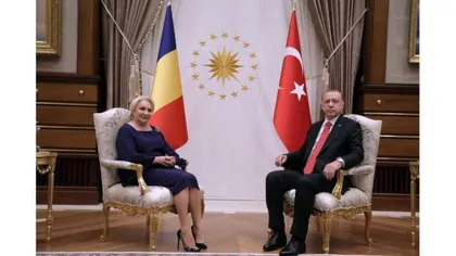 Viorica Dăncilă, declaraţii comune cu Erdogan: Cooperarea dintre România şi Turcia se situează la un nivel foarte ridicat