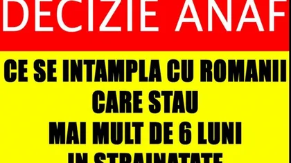 Anunţul ANAF pentru milioane de români. Ce trebuie să facă pentru a evita dubla impunere