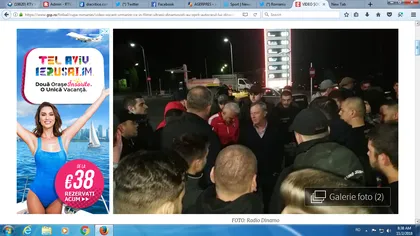Autocarul lui Dinamo, oprit în trafic de fanii furioşi: 