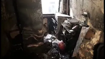 Imagini cumplite după incendiul care a distrus un bloc din Piatra Neamţ VIDEO