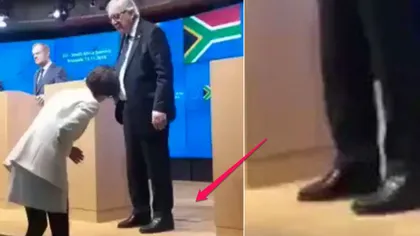 Jean-Claude Juncker s-a făcut din nou de râs. Acum a apărut în public cu doi pantofi de culori diferite VIDEO