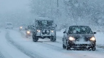 Ninsoarea a pus stăpânire pe întreaga ţară: se circulă în condiţii de iarnă pe toate drumurile