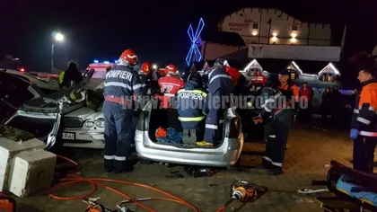 Accident grav la Buzău. O maşină scăpată de sub control loveşte pietoni şi mai multe maşini parcate