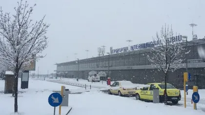 Avionul care trebuia să plece duminică seara din Sibiu spre Munchen a decolat după 12 ore