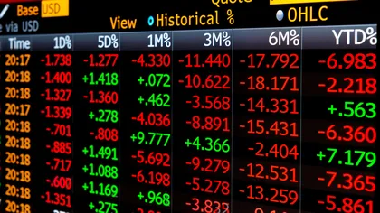 Bursa de la Bucureşti a încheiat ziua pe roşu. Cele mai importante scăderi au fost înregistrate de Electrica şi OMV Petrom