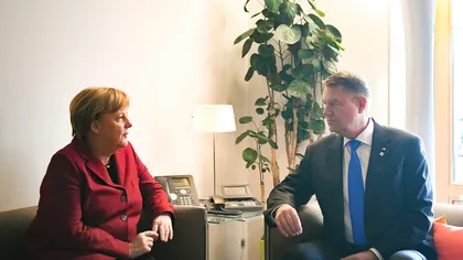 Klaus Iohannis s-a întâlnit cu Angela Merkel