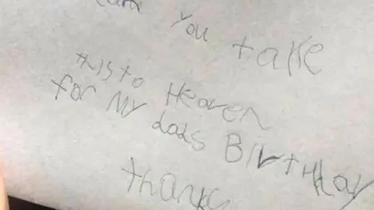 Un copil de 7 ani i-a trimis o scrisoare în Rai tatălui său. Gestul impresionant al poştei din Marea Britanie