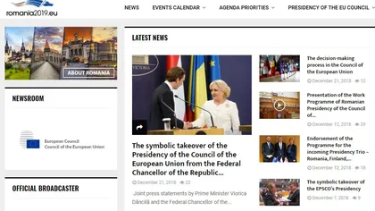 MAE a lansat site-ul oficial al Preşedinţiei României la Consiliul Uniunii Europene