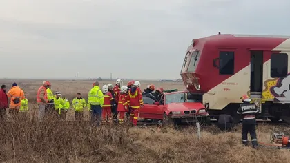 Accident feroviar în Timiş, un şofer nu a respectat indicatoarele rutiere