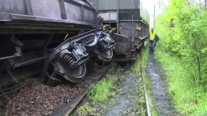 Tren deraiat în Caraş-Severin. Circulaţia feroviară, blocată
