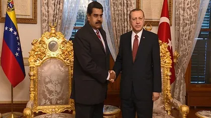 Erdogan îl sprijină pe preşedintele Venezuelei: 