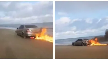 Un român din Irlanda şi-a dat foc la maşină, live pe Facebook, în timp ce era urmărit de 20.000 de oameni
