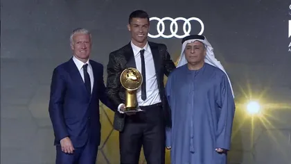 Cristiano Ronaldo, cel mai bun fotbalist al anului 2018. A câştigat Globe Soccer Awards