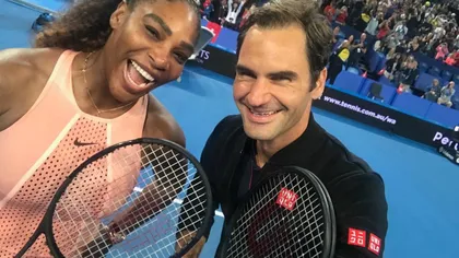 Roger Federer a câştigat duelul cu Serena Williams din meciul de dublu de la Cupa Hopman