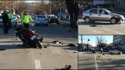 Accident grav în Teleorman. Un motociclist este în comă