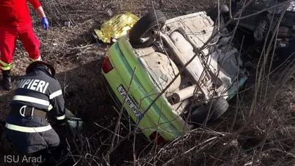 Carnagiu pe şosele din Arad şi Olt: două persoane au murit în urma unor accidente grave FOTO