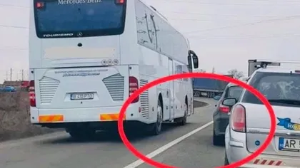 Un şofer de autocar din Arad a rămas fără permis după ce un alt şofer a postat o poză pe Facebook când acesta încălca legea