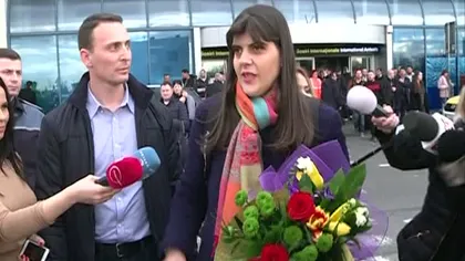 Kovesi, întâmpinată ca Simona Halep pe Aeroportul Otopeni după votul din Comisia LIBE: E un vot pentru sistemul de justiţie din România