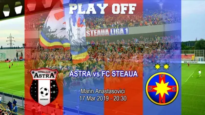ASTRA - FCSB 0-2. Steaua rămâne în lupta pentru titlu