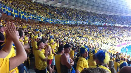 Scandal cu bannerele suporterilor români, ele au fost interzise pe stadionul din Stockholm, la Suedia-România. Ce spune Jandarmeria